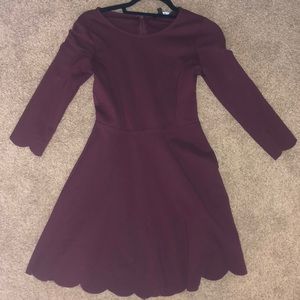 Lulu’s burgundy dress
